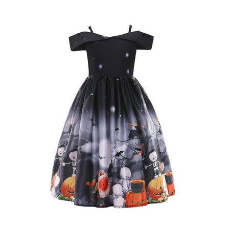 Halloween Fashion Girls Pumpkin Cartoon Patterns Round Neck Short Puff Sleeve Formal Dress
Halloween Fashion Girls Pumpkin Cartoon Patterns Round Neck Short Puff Sleeve Formal Dress