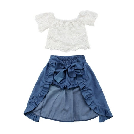 Hirigin Girls Lace Crop Tops Shorts Pants Irregular Skirts 3Pcs Princess Summer Outfits
Hirigin Girls Lace Crop Tops Shorts Pants Irregular Skirts 3Pcs Princess Summer Outfits
