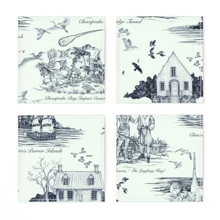 Linen Cotton Canvas Cocktail Napkins (Set of 4) - Shore History Toile Vintage Beach Space Historical Print Cloth Cocktail Napkins by Spoonflower
Linen Cotton Canvas Cocktail Napkins (Set of 4) - Shore History Toile Vintage Beach Space Historical Print Cloth Cocktail Napkins by Spoonflower