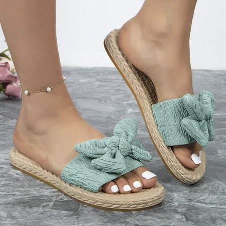 SUODUI Women s Slippers Women Slippers Fashion Summer New Pattern Flower Decoration Flat Bottom Comfortable Non Slip Large Size Shoes Green 7
SUODUI Women s Slippers Women Slippers Fashion Summer New Pattern Flower Decoration Flat Bottom Comfortable Non Slip Large Size Shoes Green 7