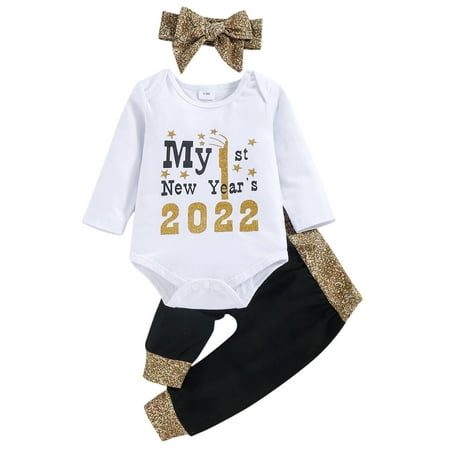 Infant Baby Girls Boys Happy New Year s Letter Bodysuit Romper Pants Headband Outfits Clothes Set
Infant Baby Girls Boys Happy New Year s Letter Bodysuit Romper Pants Headband Outfits Clothes Set