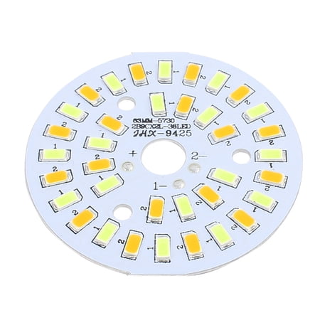 63mm Dia 9W 36 LEDs 5730 SMD Double Color LED Ceiling Light Aluminum Board