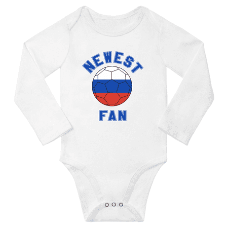 Newest Russia Soccer Football Fan Baby Long Sleeve Rompers (White 12 Months)
Newest Russia Soccer Football Fan Baby Long Sleeve Rompers (White 12 Months)