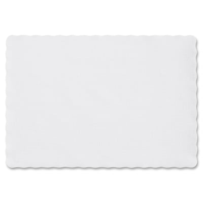 

Hoffmaster-Knurl Embossed Scalloped Edge Placemats 9.5 X 13.5 White 1 000/Carton