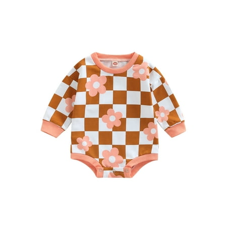 Nokpsedcb Baby Boys Girls Checkerboard Sweatshirt Romper Oversized Short/Long Sleeve Plaid Jumpsuit Bodysuit Summer Fall Clothes Brown 12-18 Months
Nokpsedcb Baby Boys Girls Checkerboard Sweatshirt Romper Oversized Short/Long Sleeve Plaid Jumpsuit Bodysuit Summer Fall Clothes Brown 12-18 Months