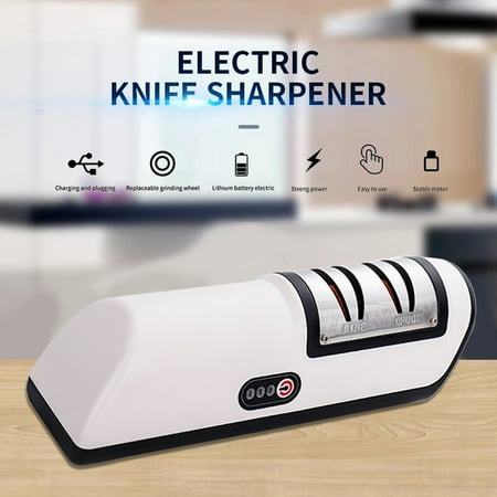JLLOM Electric Knife Sharpener 2-Stage Kitchen Sharpening Stone Grinder Knives Tool
JLLOM Electric Knife Sharpener 2-Stage Kitchen Sharpening Stone Grinder Knives Tool