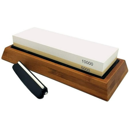 Whetstone Set 5000/10000 Grit Double-Sided Knife Sharpening Stone for Kitchen Non- Bamboo Base and Angle Guide
Whetstone Set 5000/10000 Grit Double-Sided Knife Sharpening Stone for Kitchen Non- Bamboo Base and Angle Guide