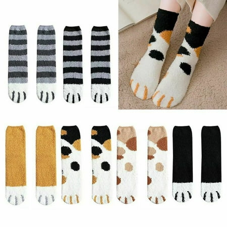XIAXAIXU Women Winter Fluffy Fuzzy Warm Slipper Socks Cute Meow Cat Paws Print Hosiery
XIAXAIXU Women Winter Fluffy Fuzzy Warm Slipper Socks Cute Meow Cat Paws Print Hosiery
