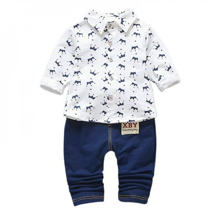 Clearance Sale Baby Clothing Sets Autumn Boys Clothes Sets Shirt+Denim Trousers 2Pcs/Sets Children Clothing Sports Suits 1-6Y
Clearance Sale Baby Clothing Sets Autumn Boys Clothes Sets Shirt+Denim Trousers 2Pcs/Sets Children Clothing Sports Suits 1-6Y