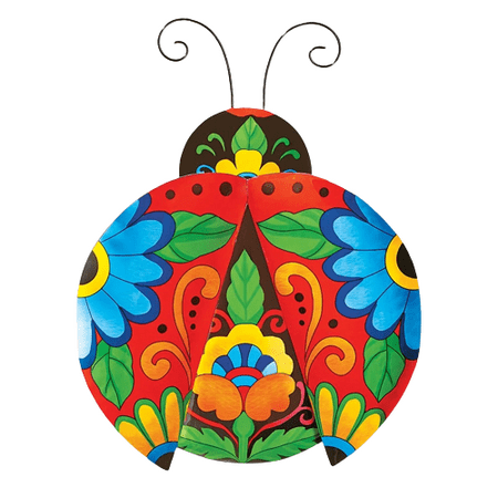 Colourful Ladybug Wall Art for a Whimsical Touch - Hand-Painted Home Decor