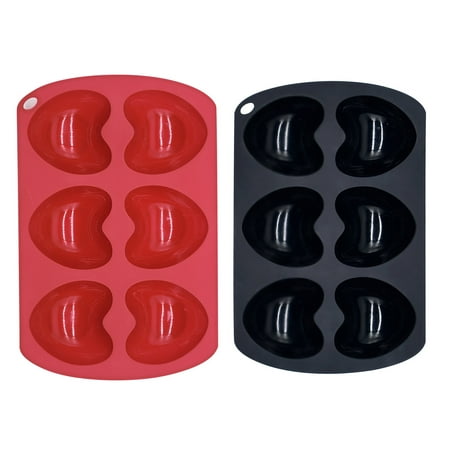 TKing Fashion Heart-shaped Silicone Mold Fondant Cake Decor Chocolate Mould Baking Soap Icing - Black Red
TKing Fashion Heart-shaped Silicone Mold Fondant Cake Decor Chocolate Mould Baking Soap Icing - Black Red