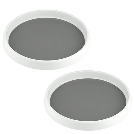Non Skid 10-inch Diameter Plastic Lazy Susan 2 Pk - by RamPro