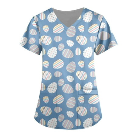 Fragarn Scrub Tops Women Print Print Nurse Uniforms for Women Short Sleeve V-Neck Shirts Tee Tops with Pockets(Blue M)
Fragarn Scrub Tops Women Print Print Nurse Uniforms for Women Short Sleeve V-Neck Shirts Tee Tops with Pockets(Blue M)