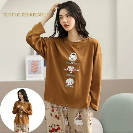 QWZNDZGR Spring Autumn Quality Pure Cotton Elegant Womens Pajama Sets Pyjamas Casual Sleepwear Long Pijama Mujer Nightsuit Lounge Fashion
QWZNDZGR Spring Autumn Quality Pure Cotton Elegant Womens Pajama Sets Pyjamas Casual Sleepwear Long Pijama Mujer Nightsuit Lounge Fashion