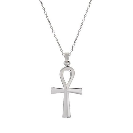 Silver America Sterling Flat Ankh Pendant Necklace 18 Com - Sterling Silver Ankh Pendant Silver America Sterling Flat Ankh Pendant Necklace 18 Com - Sterling Silver Ankh Pendant
