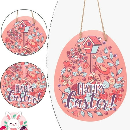 VERMON Easter Egg Pendant Create Atmosphere Clear Print Lovely Rabbit Easter Hemp Rope Wooden Hanging Pendant
VERMON Easter Egg Pendant Create Atmosphere Clear Print Lovely Rabbit Easter Hemp Rope Wooden Hanging Pendant