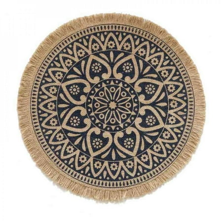 Left wind Hand-woven Coaster Ins Style Cotton Linen Placemat Dining Table Insulation Pad Photo Prop Home Retro Jute Decorative Mats Style 3
Left wind Hand-woven Coaster Ins Style Cotton Linen Placemat Dining Table Insulation Pad Photo Prop Home Retro Jute Decorative Mats Style 3