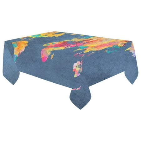MYPOP World Map Cotton Linen Tablecloth 60x104 inches Tablecover Desk Table Cloth For Dining Room Tea Table Picnics Parties
MYPOP World Map Cotton Linen Tablecloth 60x104 inches Tablecover Desk Table Cloth For Dining Room Tea Table Picnics Parties