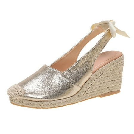Sandals Women Women S Ladies Fashion Solid Wedges Casual Serpentine Roman Shoes Sandals Women S Sandals Pu Gold 40
Sandals Women Women S Ladies Fashion Solid Wedges Casual Serpentine Roman Shoes Sandals Women S Sandals Pu Gold 40
