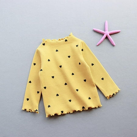 Bullpiano 12M-5T O-Neck T-Shirt Baby Clothes for Girl Long Sleeve Kids Girls Clothes Dot Print Baby Girl Top Lovely (Yellow)
Bullpiano 12M-5T O-Neck T-Shirt Baby Clothes for Girl Long Sleeve Kids Girls Clothes Dot Print Baby Girl Top Lovely (Yellow)