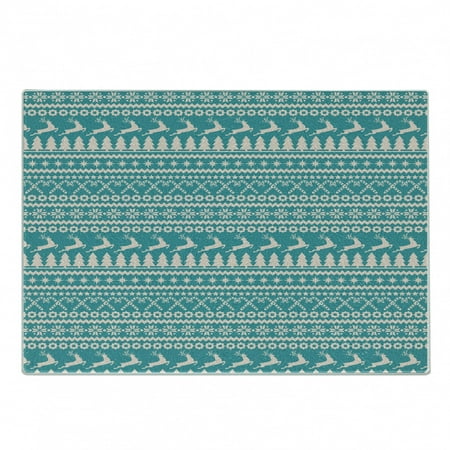 Nordic Cutting Board Christmas Elements Trees Stars Reindeers and Candy Canes Vintage Illustration Decorative Tempered Glass Cutting and Serving Board Small Size Turquoise Cream by Ambesonne
Nordic Cutting Board Christmas Elements Trees Stars Reindeers and Candy Canes Vintage Illustration Decorative Tempered Glass Cutting and Serving Board Small Size Turquoise Cream by Ambesonne