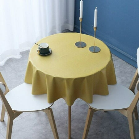 LKMEI 1Pc Solid Color Round Tablecloth Waterproof Oil-Proof PVC Dining Table Protector
LKMEI 1Pc Solid Color Round Tablecloth Waterproof Oil-Proof PVC Dining Table Protector