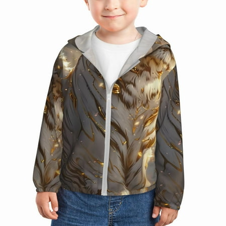 Vsdgher Golden White Tiger Kids Sun Protection Hoodie with Zip Rash Guard Tops Children s Long Sleeve Sun Protection Clothing -
Vsdgher Golden White Tiger Kids Sun Protection Hoodie with Zip Rash Guard Tops Children s Long Sleeve Sun Protection Clothing -