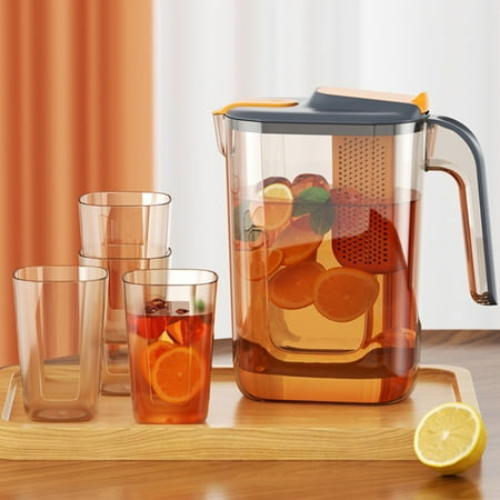 Pgyong 2024 New 2.6L Refrigerator Cold Water Kettle With Fruit Filter Refrigerator Side Door Cold Water Kettle Household High-temperature Hard Wearing Cold Water Kettle Large
Pgyong 2024 New 2.6L Refrigerator Cold Water Kettle With Fruit Filter Refrigerator Side Door Cold Water Kettle Household High-temperature Hard Wearing Cold Water Kettle Large