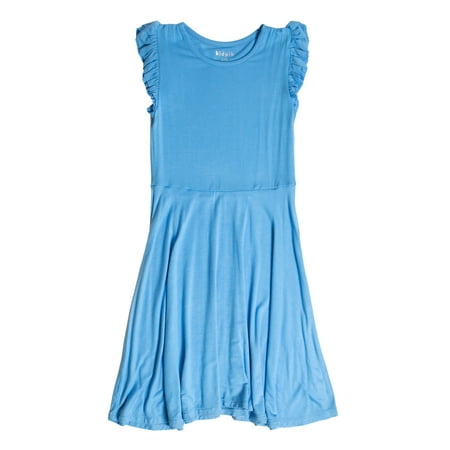 KIDPIK Girls Ruffle Skater Dress Size: 2T - L (12)