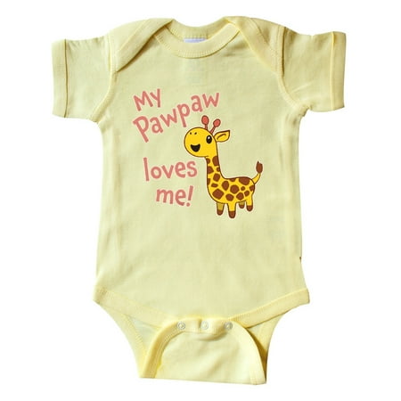 Inktastic My Pawpaw Loves me- cute giraffe Gift Baby Boy or Baby Girl Bodysuit
Inktastic My Pawpaw Loves me- cute giraffe Gift Baby Boy or Baby Girl Bodysuit