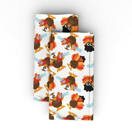 Cotton Sateen Dinner Napkins (Set of 2) - Thanksgiving Funny Turkey Face Christmas Food Kids Print Cloth Dinner Napkins by Spoonflower
Cotton Sateen Dinner Napkins (Set of 2) - Thanksgiving Funny Turkey Face Christmas Food Kids Print Cloth Dinner Napkins by Spoonflower