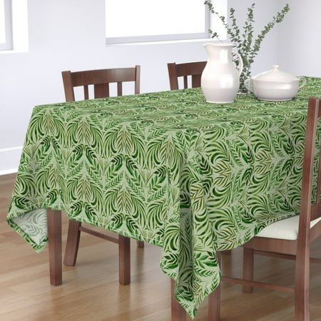 Cotton Sateen Tablecloth 90 Square - Greenery Green Botanical Boho Victorian Greenhouse Print Custom Table Linens by Spoonflower
Cotton Sateen Tablecloth 90 Square - Greenery Green Botanical Boho Victorian Greenhouse Print Custom Table Linens by Spoonflower