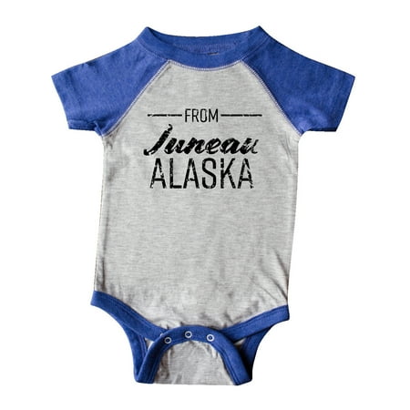 Inktastic From Juneau Alaska in Black Distressed Text Gift Baby Boy or Baby Girl Bodysuit
Inktastic From Juneau Alaska in Black Distressed Text Gift Baby Boy or Baby Girl Bodysuit
