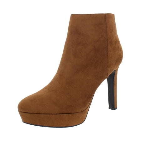 Nine West Womens Glowup 2 Suede Platforms Ankle Boots