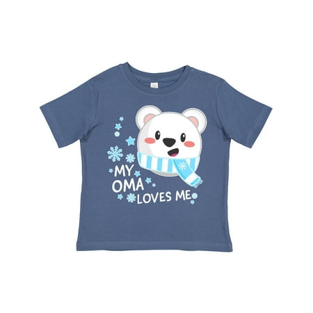 Inktastic My Oma Loves Me- Polar Bear Gift Toddler Boy or Toddler Girl T-Shirt