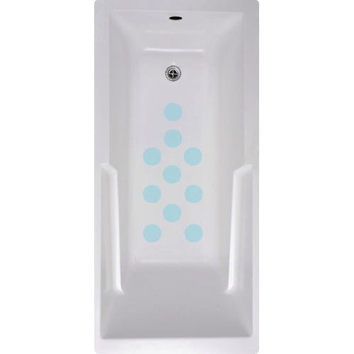 No Slip Mat by Versatraction Cirlces Bath Tub and Shower Treads (Set of 10)