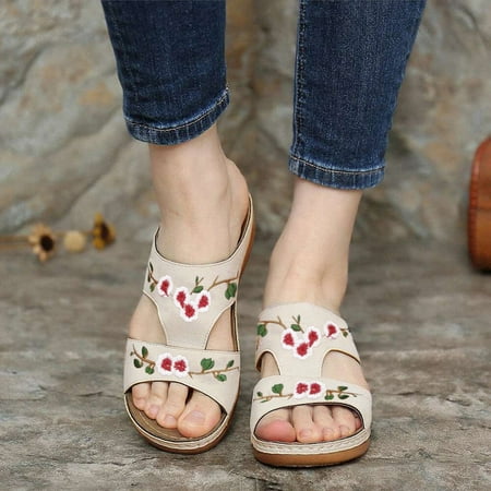 XIAQUJ Summer Ladies Fashion Wedge Heel Embroidery Flower Sandals Women s Shoes Sandals for Women White 9(41)
XIAQUJ Summer Ladies Fashion Wedge Heel Embroidery Flower Sandals Women s Shoes Sandals for Women White 9(41)