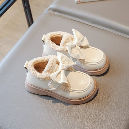 Bnwani Shoes For Children Dressy Casual Bowknot Thick Small Shoes Girl Kids Leather Shoes Toddler Girls Fall Boots White Size 26
Bnwani Shoes For Children Dressy Casual Bowknot Thick Small Shoes Girl Kids Leather Shoes Toddler Girls Fall Boots White Size 26
