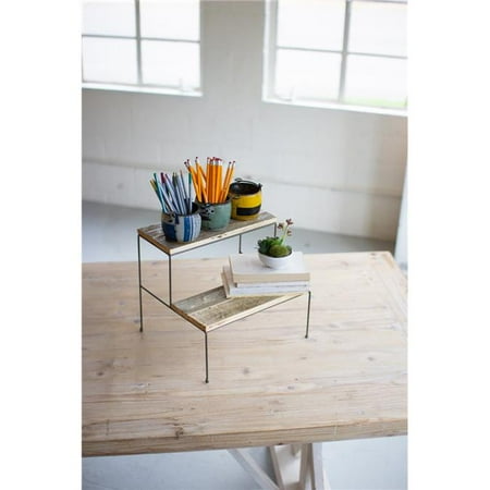 Kalalou CQ7496 14 x 11.5 x 12.5 in. Two Tiered Recycled Wood & Metal Display Stands - Case of 2
Kalalou CQ7496 14 x 11.5 x 12.5 in. Two Tiered Recycled Wood & Metal Display Stands - Case of 2