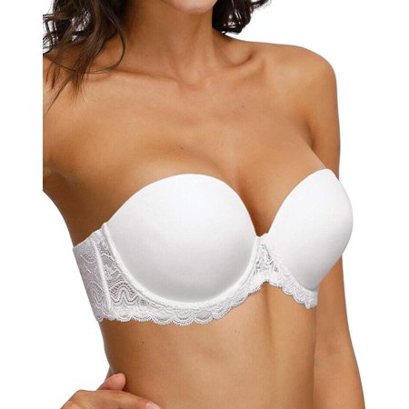 Strapless Clear Back Strap Convertible Bra with Lace Padded Underwired Plus Size Brassiere
Strapless Clear Back Strap Convertible Bra with Lace Padded Underwired Plus Size Brassiere