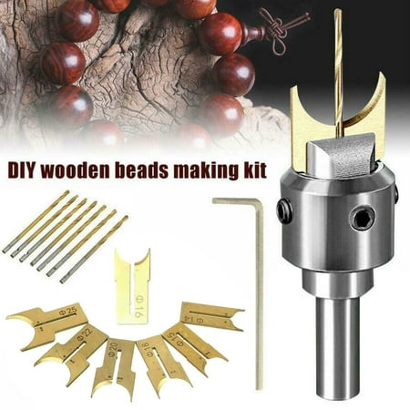 QXKE 16Pcs/Set Wooden Bead Maker Beads Drill Bit Mill Cutter Woodwork DIY Multi-Tool
QXKE 16Pcs/Set Wooden Bead Maker Beads Drill Bit Mill Cutter Woodwork DIY Multi-Tool