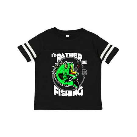 Inktastic I d Rather Be Fishing Gift Toddler Boy or Toddler Girl T-Shirt