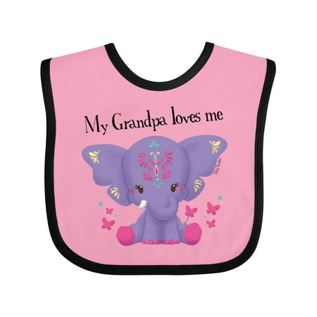 Inktastic Yara Grandpa Loves Me Purple Elephant Butterflies Gift Baby Boy or Baby Girl Bib
Inktastic Yara Grandpa Loves Me Purple Elephant Butterflies Gift Baby Boy or Baby Girl Bib