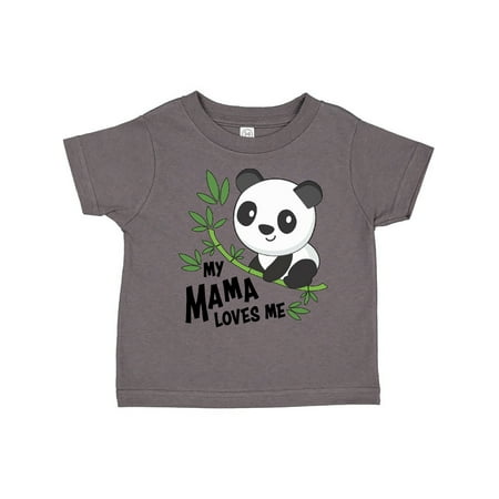 Inktastic My Mama Loves Me- cute panda Gift Toddler Boy or Toddler Girl T-Shirt