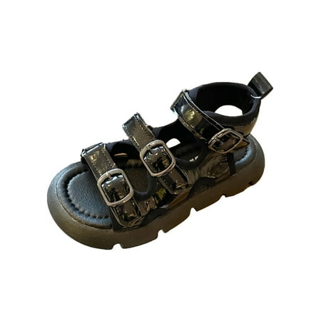 Daeful Girl s Summer Shoes Non-slip Flat Sandals Ankle Strap Fashion Sandal Hiking Comfort Solid Color Casual Shoe Black 6.5C
Daeful Girl s Summer Shoes Non-slip Flat Sandals Ankle Strap Fashion Sandal Hiking Comfort Solid Color Casual Shoe Black 6.5C