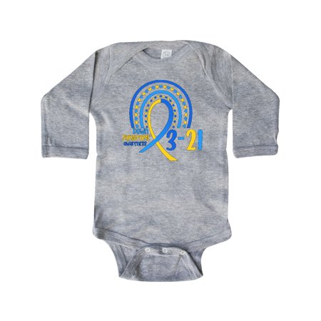 Inktastic 3-21 World Down Syndrome Day Blue and Yellow Rainbow Ribbon Gift Baby Boy or Baby Girl Long Sleeve Bodysuit
Inktastic 3-21 World Down Syndrome Day Blue and Yellow Rainbow Ribbon Gift Baby Boy or Baby Girl Long Sleeve Bodysuit