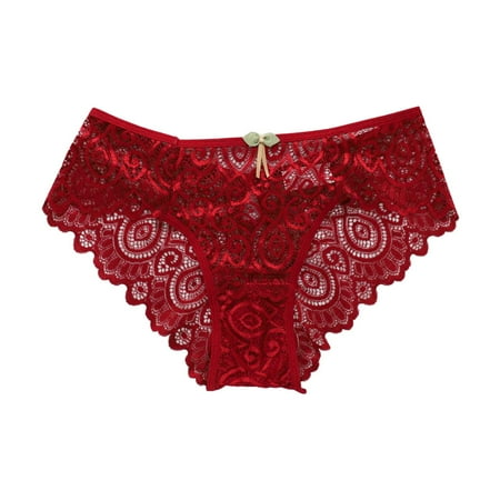 CLZOUD Womens Underwear Cheeky Panties Red Lace Women s Comfortable Playful High Waist Hollowed Out Underwear S
CLZOUD Womens Underwear Cheeky Panties Red Lace Women s Comfortable Playful High Waist Hollowed Out Underwear S