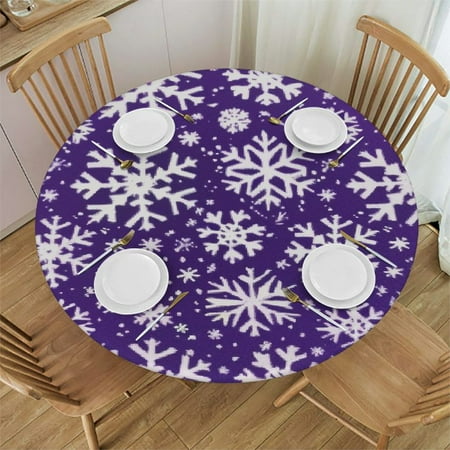 Orinice Snowflake Pattern Round Table Cover Stain Resistant Washable Indoor Outdoor Tablecloth Kitchen Dining Wedding Parties 100% Polyester Fiber 31-35
Orinice Snowflake Pattern Round Table Cover Stain Resistant Washable Indoor Outdoor Tablecloth Kitchen Dining Wedding Parties 100% Polyester Fiber 31-35