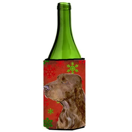 Field Spaniel Red And Green Snowflakes Holiday Christmas Wine bottle sleeve - 24 oz.
Field Spaniel Red And Green Snowflakes Holiday Christmas Wine bottle sleeve - 24 oz.