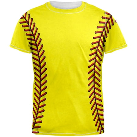 Softball Costume All Over Adult T-Shirt